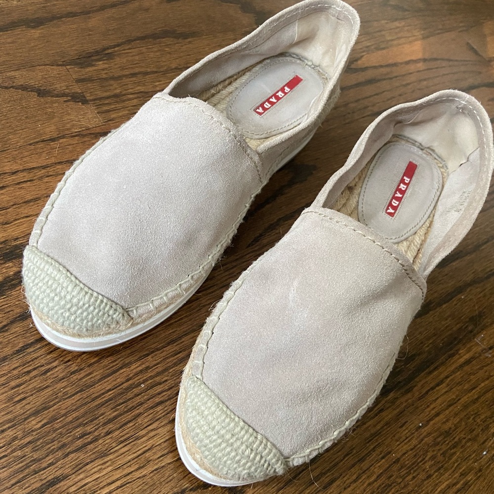 Authentic Prada suede platform espadrilles size 36 - Picture 3 of 13